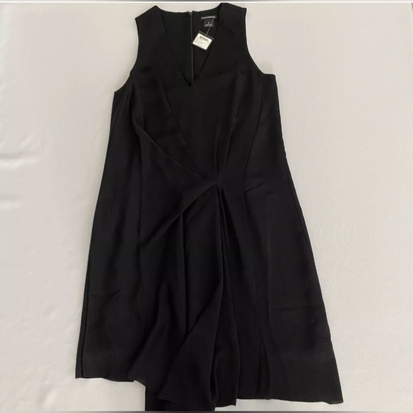 Club Monaco Black Asymmetrical Dress - Picture 2 of 4